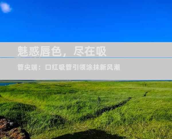 魅惑唇色，尽在吸管尖端：口红吸管引领涂抹新风潮